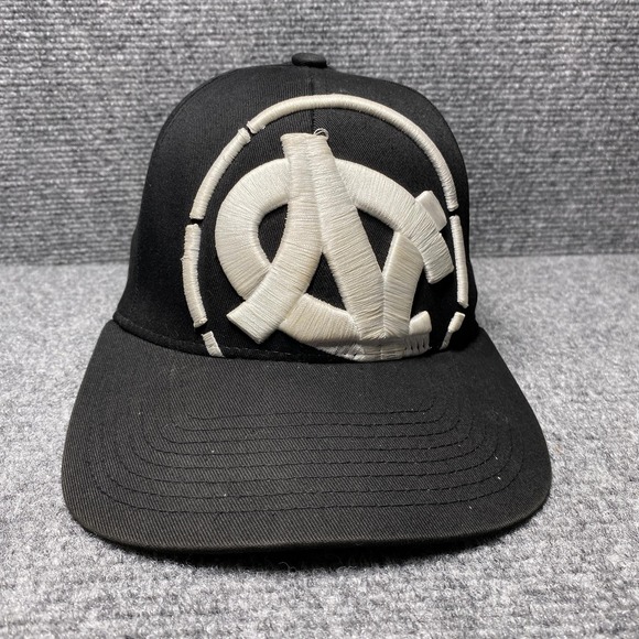 North Carolina Tar Heels Hat Cap Fitted Mens Large NCAA Basketball Black White - Picture 1 of 9